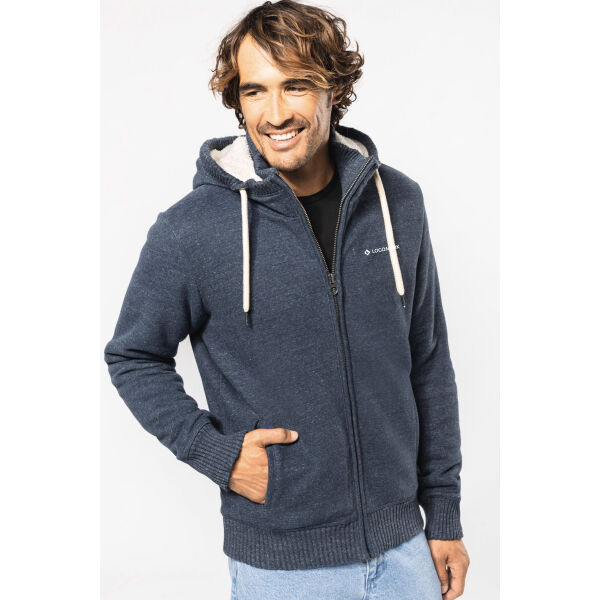 Vintage fleecevest met sherpavoering