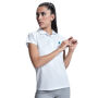 Monzha sportpolo met korte mouwen voor dames - Wit - S
