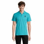 SPRING II - SPRING II HEREN Polo 210g - S - Atolblauw