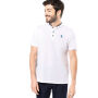 Herenpolo met maokraag en korte mouwen White / Navy XS