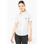 Dames non-iron blouse korte mouwen White XS