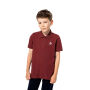 Bio180 piqué kinderpolo Wine 4/6 jaar
