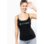 Damestop met schouderbandjes Black XS