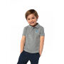 PERFECT KIDS - PERFECT kinder polo 180g - L - Grijs Gemêleerd 2