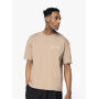 Ecologisch oversized heren-T-shirt Driftwood XXS
