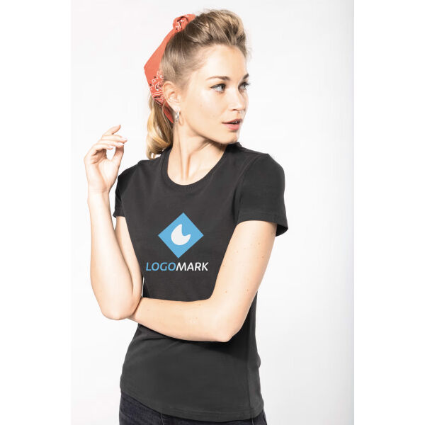 Vintage dames-t-shirt met korte mouwen