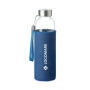 UTAH DENIM - Glazen drinkfles in tasje 500ml - Blauw
