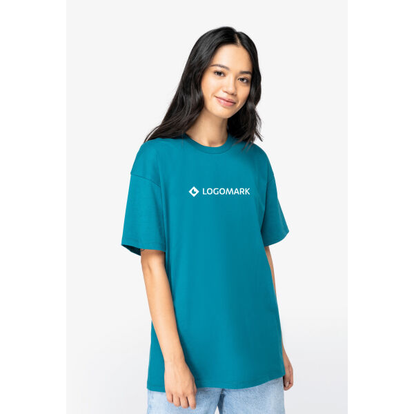 Ecologisch uniseks T-shirt met afhangende mouwen