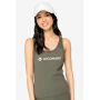 Ecologische geribde damestop Organic Khaki XS