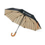 VINGA Bosler AWARE™ RPET 21" opvouwbare paraplu, zwart