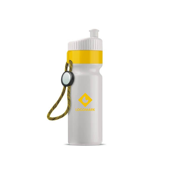 Sportbidon met rand en koord 750ml