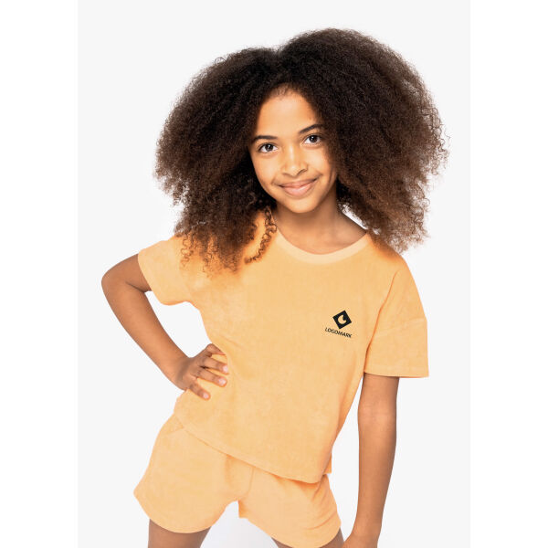 Ecologisch badstof meisjes-T-shirt