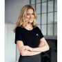 Blouse in Chinese crêpe VERONA Black 8 UK